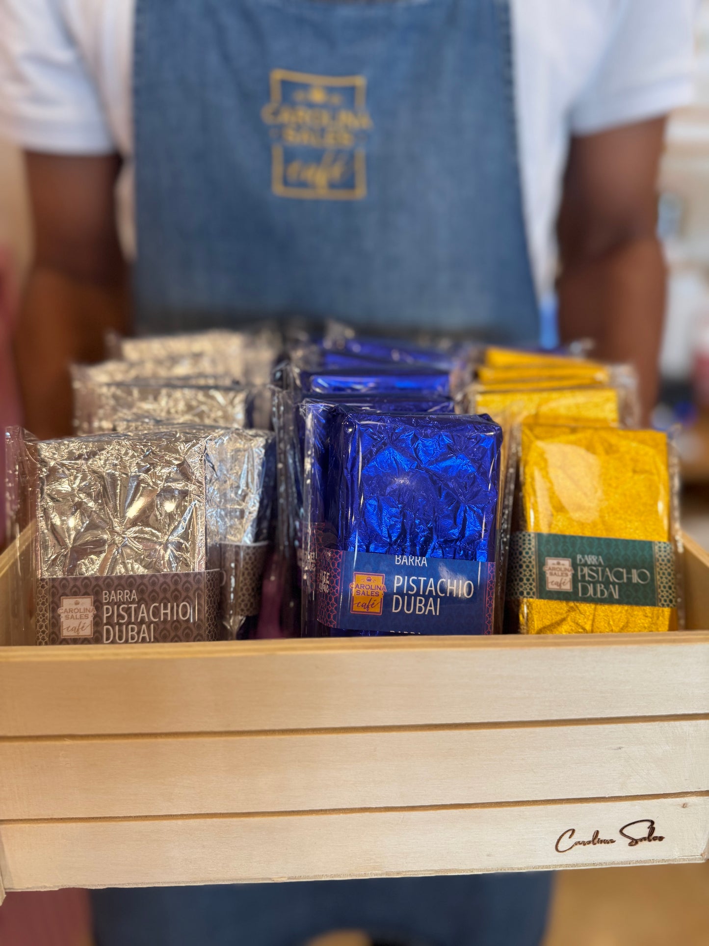 Barra de Chocolate BRANCO Pistachio Dubai  - 200g