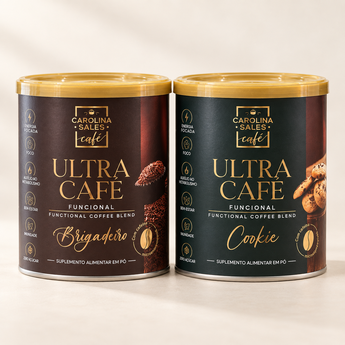 Kit Duo Ultra Café – Brigadeiro + Cookie | 2 × 300 g