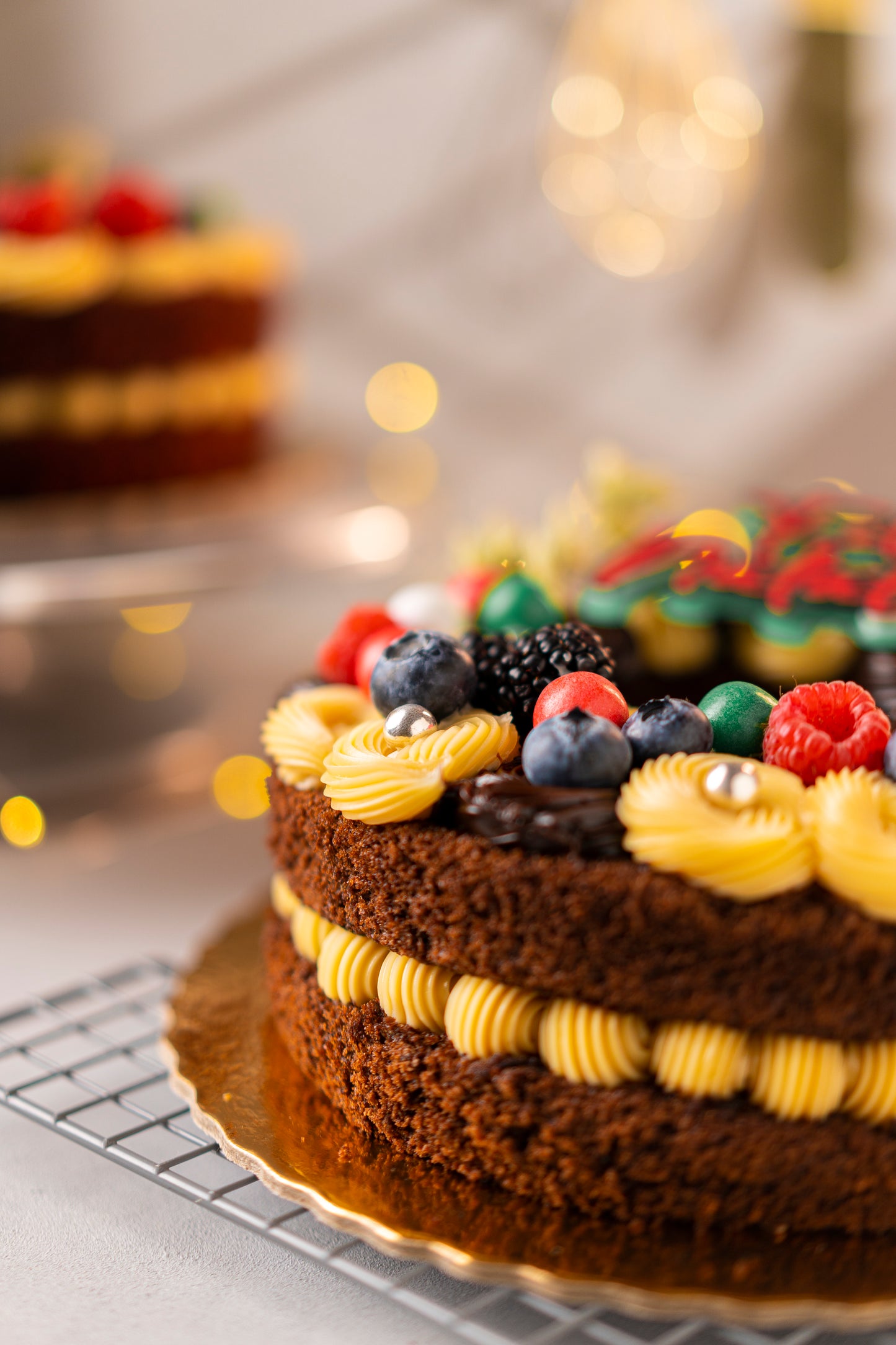 Bolo Guirlanda de Natal - 20 cm