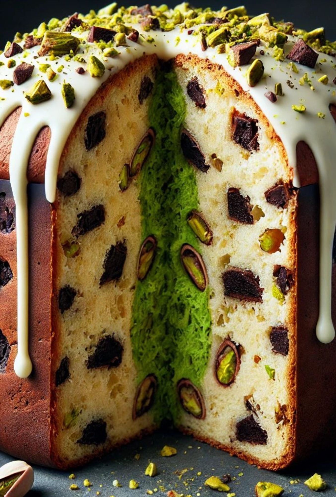 Panettone Recheado Crema Pistachio - 900g