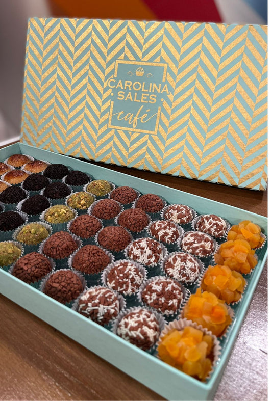 Caixa com 50 Brigadeiros Gourmet - Sortidos