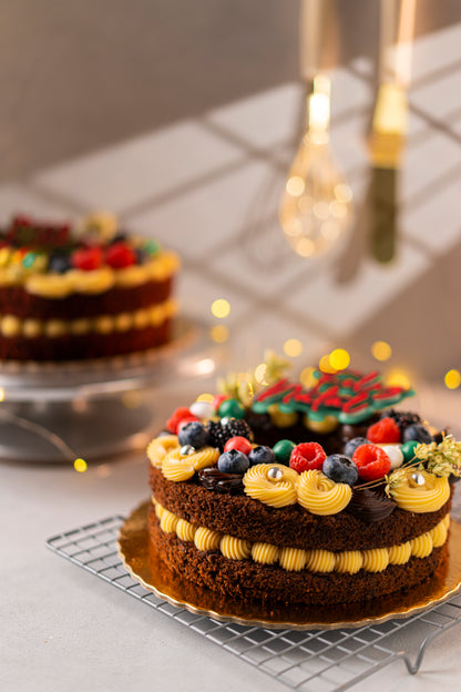 Bolo Guirlanda de Natal - 20 cm